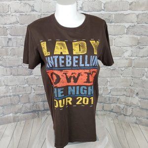 Lady Antebellum Tour Tee Brown Medium